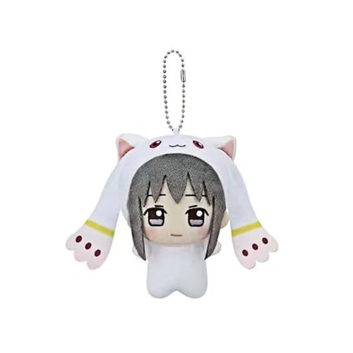DEXSHUN Akemi Homura Soft Figur Anime Stuffed Plush Keychain Bag Schoolbag Anhänger Schultasche Plushies Niedlicher Cartoon Keychain Decoration Collectibles Gifts 10cm von DEXSHUN