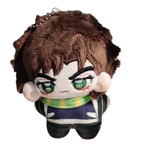 DEXSHUN Anime Joseph Joestar Plüsch Figur Schoolbag Anhänger Niedliches Cartoon Keychain Kuscheltier für Sofa Schlafzimmer Home Dekorationen Sammlerstücke Geschenke 10 cm von DEXSHUN