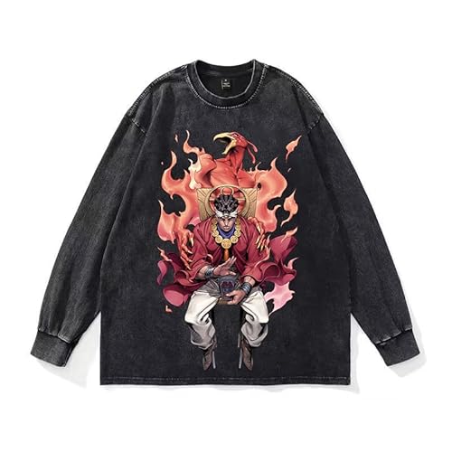 DEXSHUN Anime Manga Sweatshirt Jotaro Sweatshirt Anime Cosplay Rundhals Sweatshirt Dio Brando Langarm Sweatshirt Unisex Hoodie Casual Langarm Sweatshirts DEXSHUN Anime Manga Sweatshirt Jotaro Sweatshirt Anime Cosplay Rundhals Sweatshirt Dio Brando Langarm Sweatshirt Unisex Hoodie Casual Langarm Sweatshirts von DEXSHUN