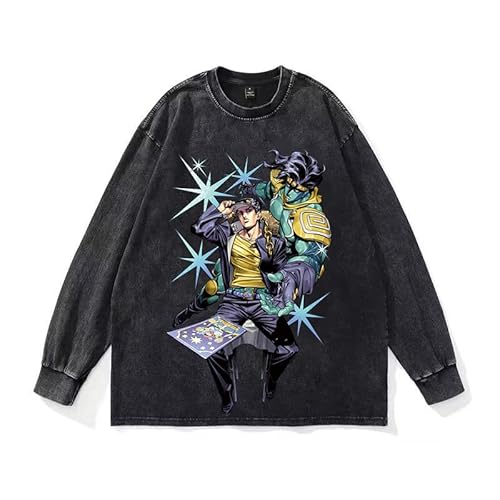 DEXSHUN Anime Manga Sweatshirt Jotaro Sweatshirt Anime Cosplay Rundhals Sweatshirt Dio Brando Langarm Sweatshirt Unisex Hoodie Casual Langarm Sweatshirts DEXSHUN Anime Manga Sweatshirt Jotaro Sweatshirt Anime Cosplay Rundhals Sweatshirt Dio Brando Langarm Sweatshirt Unisex Hoodie Casual Langarm Sweatshirts von DEXSHUN