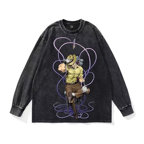 DEXSHUN Anime Manga Sweatshirt Jotaro Sweatshirt Anime Cosplay Rundhals Sweatshirt Dio Brando Langarm Sweatshirt Unisex Hoodie Casual Langarm Sweatshirts DEXSHUN Anime Manga Sweatshirt Jotaro Sweatshirt Anime Cosplay Rundhals Sweatshirt Dio Brando Langarm Sweatshirt Unisex Hoodie Casual Langarm Sweatshirts von DEXSHUN