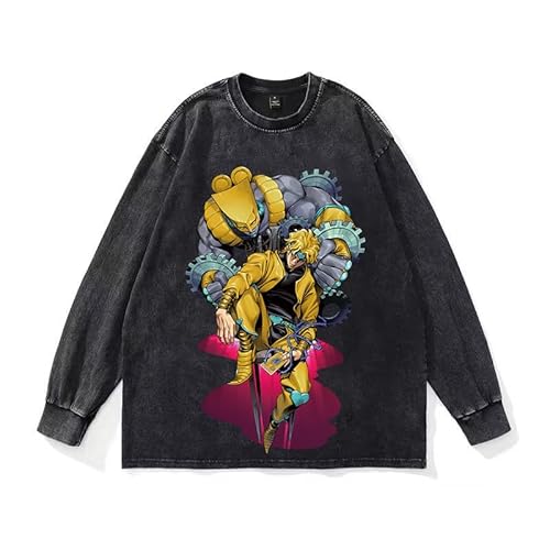 DEXSHUN Anime Manga Sweatshirt Jotaro Sweatshirt Anime Cosplay Rundhals Sweatshirt Dio Brando Langarm Sweatshirt Unisex Hoodie Casual Langarm Sweatshirts DEXSHUN Anime Manga Sweatshirt Jotaro Sweatshirt Anime Cosplay Rundhals Sweatshirt Dio Brando Langarm Sweatshirt Unisex Hoodie Casual Langarm Sweatshirts von DEXSHUN