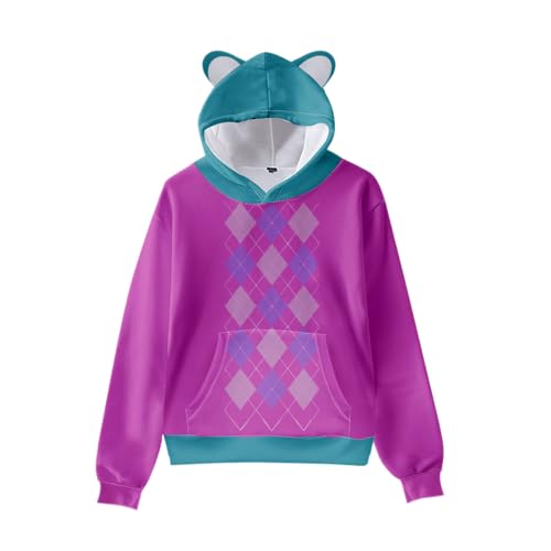 DEXSHUN Baby Saja Hoodie Anime Baby Saja/Romance/Abby/Jinu Cosplay Kostüm Niedlich Katzenohren Kapuzenpullover Sweatshirt Kawaii Casual Top DEXSHUN Baby Saja Hoodie Anime Baby Saja/Romance/Abby/Jinu Cosplay Kostüm Niedlich Katzenohren Kapuzenpullover Sweatshirt Kawaii Casual Top von DEXSHUN