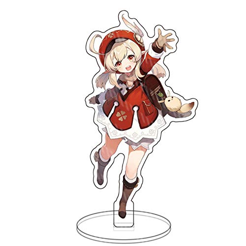 DEXSHUN Ganyu Stehende Figur Klee Aufsteller Acryl Aufsteller Modellsammlungen Doppelseitiger Anime Druck Acryl Desktop Ornamente 15cm von DEXSHUN