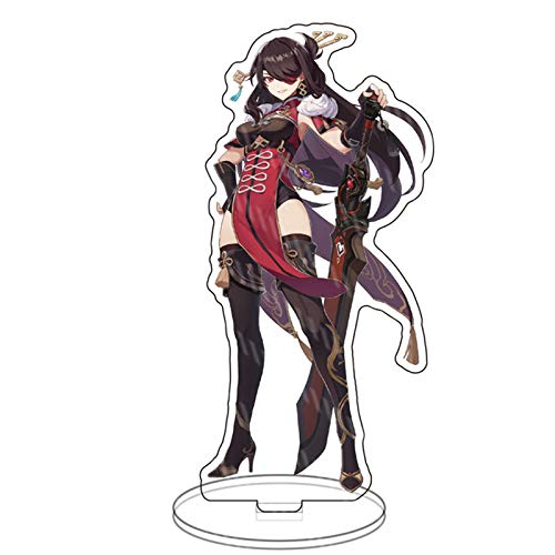 DEXSHUN Ganyu Stehende Figur Klee Aufsteller Acryl Aufsteller Modellsammlungen Doppelseitiger Anime Druck Acryl Desktop Ornamente 15cm von DEXSHUN