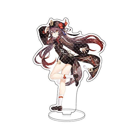 DEXSHUN Ganyu Stehende Figur Klee Aufsteller Acryl Aufsteller Modellsammlungen Doppelseitiger Anime Druck Acryl Desktop Ornamente 15cm von DEXSHUN