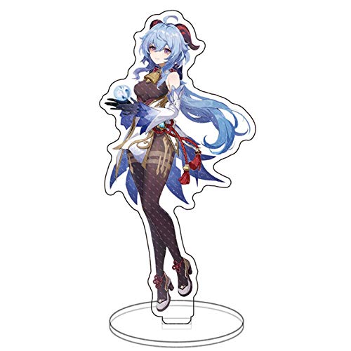 DEXSHUN Ganyu Stehende Figur Klee Aufsteller Acryl Aufsteller Modellsammlungen Doppelseitiger Anime Druck Acryl Desktop Ornamente 15cm von DEXSHUN