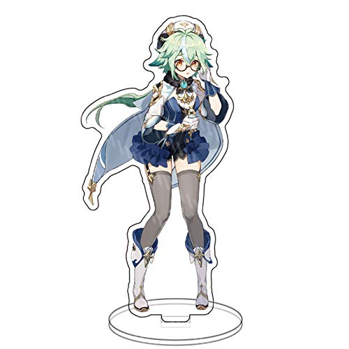 DEXSHUN Ganyu Stehende Figur Klee Aufsteller Acryl Aufsteller Modellsammlungen Doppelseitiger Anime Druck Acryl Desktop Ornamente 15cm von DEXSHUN