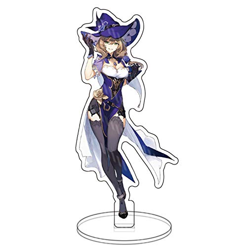 DEXSHUN Ganyu Stehende Figur Klee Aufsteller Acryl Aufsteller Modellsammlungen Doppelseitiger Anime Druck Acryl Desktop Ornamente 15cm von DEXSHUN