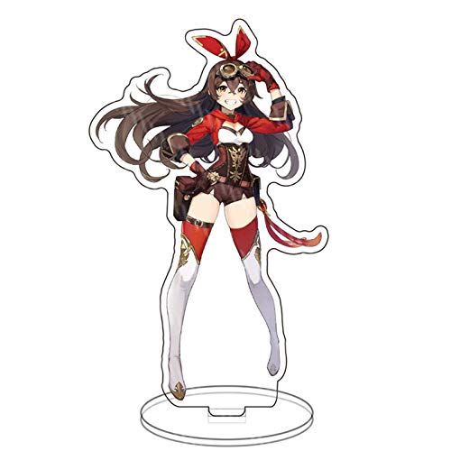 DEXSHUN Ganyu Stehende Figur Klee Aufsteller Acryl Aufsteller Modellsammlungen Doppelseitiger Anime Druck Acryl Desktop Ornamente 15cm von DEXSHUN