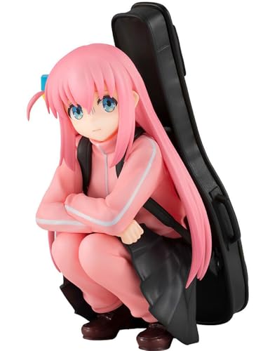 DEXSHUN Gotō Hitori Figur Anime Figur Niedliches Cartoon Girl 8cm PVC Statue Computer Schreibtisch Dekoration Ornament Geschenk für Fan von DEXSHUN