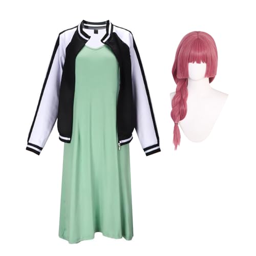 DEXSHUN Hiroi Kikuri Cosplay Kostüm Uniform Set mit Perücke Rollenspiel Halloween Anime Karneval Party Outfit für Mädchen DEXSHUN Hiroi Kikuri Cosplay Kostüm Uniform Set mit Perücke Rollenspiel Halloween Anime Karneval Party Outfit für Mädchen von DEXSHUN