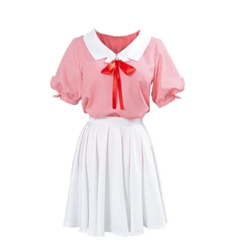 DEXSHUN Ichinose Chizuru Anime Cosplay Kostüm Chizuru Ichinose Hemd Kleider mit Perücke Manga Rollenspiel Uniform Anzug Für Erwachsene Halloween Karneval Party von DEXSHUN