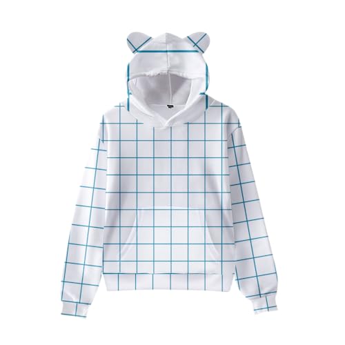 DEXSHUN Jinu Hoodie Anime Baby Saja/Romance/Abby/Jinu Cosplay Kostüm Niedlich Katzenohren Kapuzenpullover Sweatshirt Kawaii Casual Top DEXSHUN Jinu Hoodie Anime Baby Saja/Romance/Abby/Jinu Cosplay Kostüm Niedlich Katzenohren Kapuzenpullover Sweatshirt Kawaii Casual Top von DEXSHUN