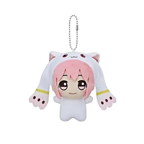 DEXSHUN Kaname Madoka Soft Figur Anime Stuffed Plush Keychain Bag Schoolbag Anhänger Schultasche Plushies Niedlicher Cartoon Keychain Decoration Collectibles Gifts 10cm von DEXSHUN