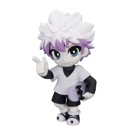 DEXSHUN Killua Zaoldyeck Figur Anime Mini Modell Killua Zaoldyeck Sitzende Pose PVC Statue Manga Sammlung Decoration Geschenk 11cm, Graue DEXSHUN Killua Zaoldyeck Figur Anime Mini Modell Killua Zaoldyeck Sitzende Pose PVC Statue Manga Sammlung Decoration Geschenk 11cm, Graue von DEXSHUN