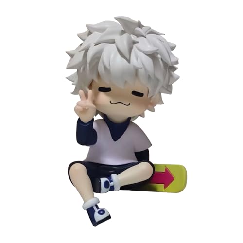 DEXSHUN Killua Zaoldyeck Figur Anime Mini Modell Killua Zaoldyeck Sitzende Pose PVC Statue Manga Sammlung Decoration Geschenk 8cm DEXSHUN Killua Zaoldyeck Figur Anime Mini Modell Killua Zaoldyeck Sitzende Pose PVC Statue Manga Sammlung Decoration Geschenk 8cm von DEXSHUN