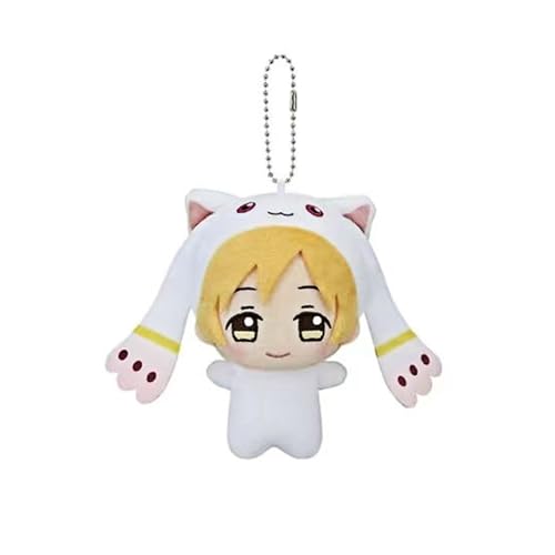 DEXSHUN Mami Tomoe Soft Figur Anime Stuffed Plush Keychain Bag Schoolbag Anhänger Schultasche Plushies Niedlicher Cartoon Keychain Decoration Collectibles Gifts 10cm von DEXSHUN