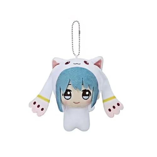 DEXSHUN Miki Sayaka Soft Figur Anime Stuffed Plush Keychain Bag Schoolbag Anhänger Schultasche Plushies Niedlicher Cartoon Keychain Decoration Collectibles Gifts 10cm von DEXSHUN
