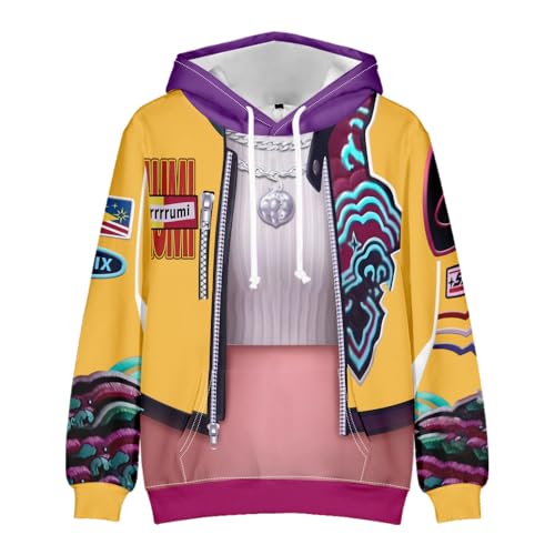 DEXSHUN Rumi Hoodie Anime Baby Saja/Rumi/Jinu/Abby/Romance Cosplay Kostüm 3D-Druck Sweatshirt Langarm Hoodie für Teenager Erwachsene DEXSHUN Rumi Hoodie Anime Baby Saja/Rumi/Jinu/Abby/Romance Cosplay Kostüm 3D-Druck Sweatshirt Langarm Hoodie für Teenager Erwachsene von DEXSHUN