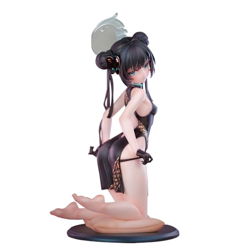 DEXSHUN Ryūge Kisak Figur Modell Anime Mädchen Ryūge Kisak Cosplay Cheongsam Figur Statue PVC Dekoration Sammlerstück Geschenk 20 cm von DEXSHUN