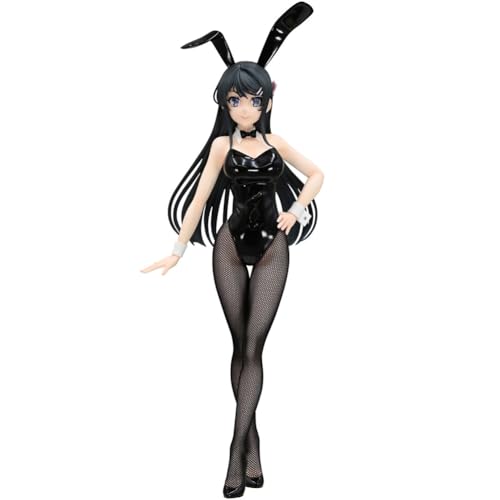 DEXSHUN Sakurajima Mai Figur Anime Figuren Mai Bunny Modell Statue PVC Sammlerstück Modell Desktop Ornamente Geschenk 29cm von DEXSHUN