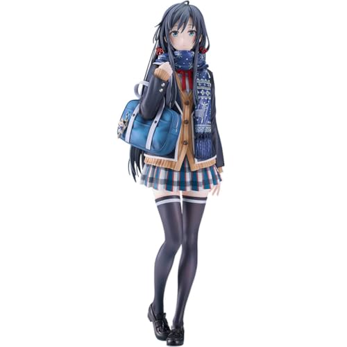 DEXSHUN Yukinoshita Yukino Figur Anime Niedliches Mädchen Yukino Uniformen Modell PVC Stehende Statue Dekoration Sammlerstück Geschenk für Anime Fans 25cm von DEXSHUN