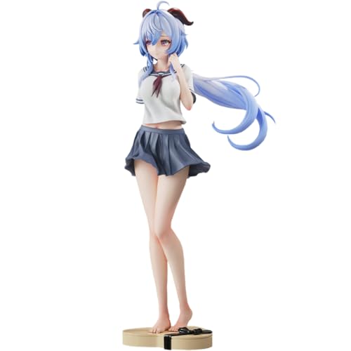 Ganyu Figur Anime Figuren Manga Uniformen Mädchen Niedliches Modell Statue PVC Desktop Dekoration Geschenk 25cm von DEXSHUN
