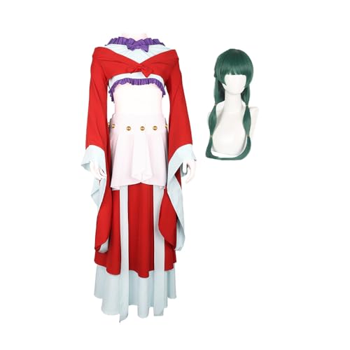 Maomao Cosplay Outfits Hanfu Kleider Set Anime Maomao Rot Uniform Damen Halloween Karneval Party Dress Up Anime Kostüme von DEXSHUN