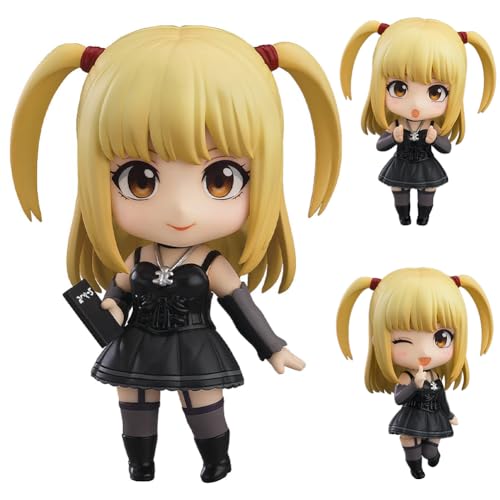 Misa Amane Figur Anime Bewegliche Figuren Mini Super Action Figure Austauschbares Zubehör PVC Modell Sammlerstücke Geschenk 10cm von DEXSHUN