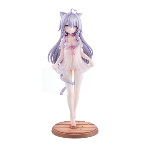 Nuomimi Figur Anime Original Figuren Manga Mädchen Statue PVC Sammelfiguren Ornamente Desktop Dekoration Geschenk 20cm von DEXSHUN