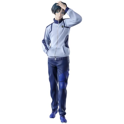 Rin Itoshi Figur Anime Fußball Series Figuren Uniformen Modell PVC Anime Statue Sammlerstück Deko Desktop Ornamente Geschenk 18cm von DEXSHUN