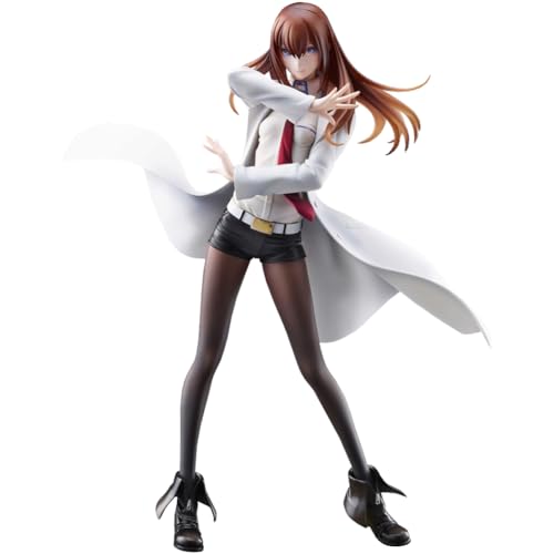 Steins Gate Anime Figur Makise Kurisu Figur weiß Uniform Stil Statue schwarz Seide stehend Charakter Modell PVC Desktop Ornamente 21cm Steins Gate Anime Figur Makise Kurisu Figur weiß Uniform Stil Statue schwarz Seide stehend Charakter Modell PVC Desktop Ornamente 21cm von DEXSHUN