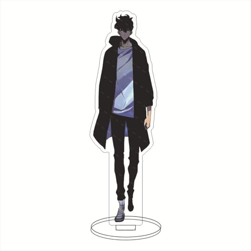 Sung Jin Woo Acryl Figur Ständer Sung Jin woo/Igris/Cha Hae-In Deko Acryl Figuren doppelseitigem Sammlung Desktop-Ständer Geschenk 16cm von DEXSHUN