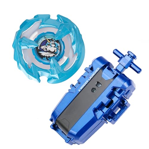 DEZAWRTY X Top mit String Launcher Set, X Sting Unicorn Series, Balance Type Right Spining Top, Great Start Set für Anfänger Battling Game von DEZAWRTY