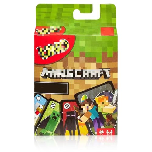 DEZP 1 Stück UNO Flip, UNO Welt Edition, Kartenspiel Mit Charakteren Und Einer Besonderen Creeper-Karte, Für Die Ganze Familie Und Fans Von Ab 7 Jahren(A) von DEZP