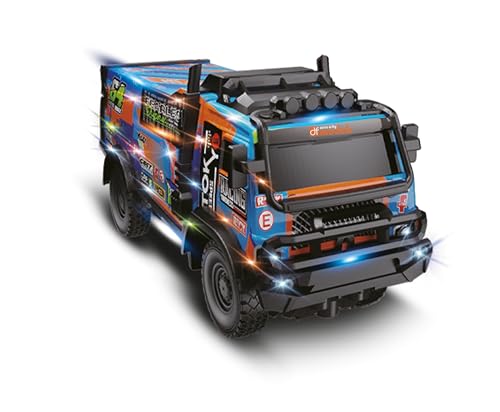 DF Models Mountain Truck Rally Van RTR (LxBxH 22x8,5x11 cm, ca. 250 g, Maßstab 1:18, mit LED Beleuchtung, ab 6 Jahren, inkl. Akku und USB Ladekabel, ferngesteuertes Auto, Spielzeug) 3139 von DF Models
