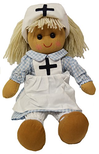 DF, A Beautiful Rag Doll in a cute Nurses outfit, 40 cm high by DF Soft Toys von DF Soft Toys