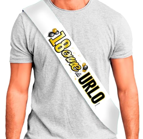 Schärpe 18 Jahre – Geburtstag 18. von Schrei – lustiges und lustiges Stirnband für Jungen und Mädchen – Gadget zum 18. Geburtstag – originelles Geschenk für Erwachsene – Partyzubehör zum 18 von DFPRIME