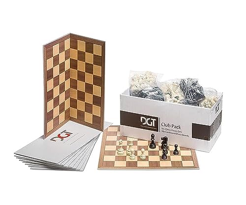 DGT Club-Pack (10 x Bretter und 10 x 95 mm Schachfiguren) von DGT
