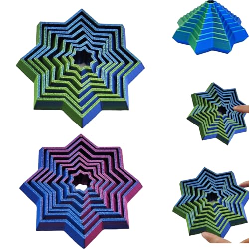 2 Stück Fractal Fidget Hexagon, 2025 Neu Hexagon Spiral Spielzeug, Hexagon Spiral Spielzeug, Erwachsene Sensorisches Spielzeug Stressabbau Spielzeug Anxiety Toy Fidget Spielzeug 2 Stück Fractal Fidget Hexagon, 2025 Neu Hexagon Spiral Spielzeug, Hexagon Spiral Spielzeug, Erwachsene Sensorisches Spielzeug Stressabbau Spielzeug Anxiety Toy Fidget Spielzeug von DGTSYAL