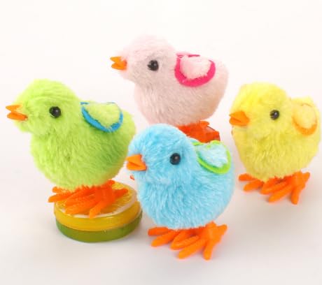 DGTSYAL 4st Aufziehbares Hühnerspielzeug Spielzeug Flauschige Küken Kükenspielzeug Aufziehen Osterkörbe Für Kinder Haustier-küken-Spielzeug Hühnerspielzeug Für Kinder Osterküken(Zufällige Farbe) DGTSYAL 4st Aufziehbares Hühnerspielzeug Spielzeug Flauschige Küken Kükenspielzeug Aufziehen Osterkörbe Für Kinder Haustier-küken-Spielzeug Hühnerspielzeug Für Kinder Osterküken(Zufällige Farbe) von DGTSYAL