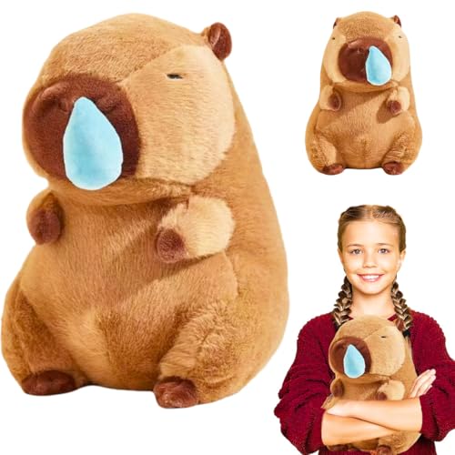 DGTSYAL Capybara Plüschtier, 23cm Capybara Kuscheltier, Niedliche Capybara Plüsch Kissen Spielzeug, für Home Deko Mädchen und Jungen Geburtstag Geschenk von DGTSYAL