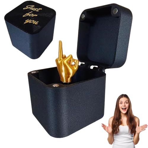 DGTSYAL Mittelfinger in Einer Box, Mittelfinger Surprise Box, Mittelfinger überraschung Geschenk-Box, Überraschung Streich Pop-Up Geschenk, Mittelfinger Figur Geschenkbox für Geburtstag Hochzeit DGTSYAL Mittelfinger in Einer Box, Mittelfinger Surprise Box, Mittelfinger überraschung Geschenk-Box, Überraschung Streich Pop-Up Geschenk, Mittelfinger Figur Geschenkbox für Geburtstag Hochzeit von DGTSYAL