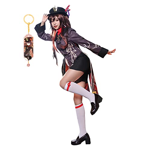 DGXWRG Genshin Impact Cosplay Kostüm Hutao Cosplay Anime Game Kostüm und niedlicher Schlüsselanhänger Genshin Cosplay für Frauen DGXWRG Genshin Impact Cosplay Kostüm Hutao Cosplay Anime Game Kostüm und niedlicher Schlüsselanhänger Genshin Cosplay für Frauen von DGXWRG