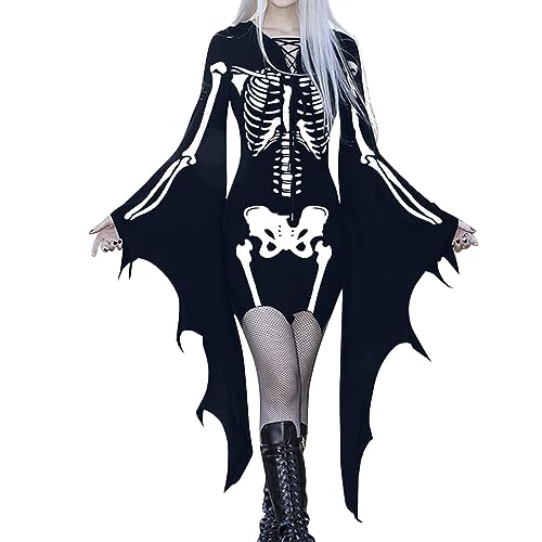 DGZTWLL Halloween-Kostüm für Erwachsene, mittelalterliches Renaissance-Kleid, Damenkostüm, Steampunk-Korsettkleid, irisches Unterkleid, Cosplay, Party, Gothic-Hexenkleid, A2-Marineblau, Größe L von DGZTWLL