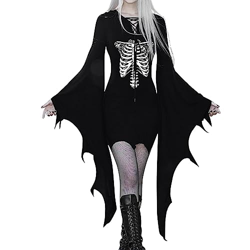 DGZTWLL Sexy Halloween-Kostüme für Damen, Renaissance, Mittelalter, sexy, figurbetont, Gothic-Kleid für Damen, Cosplay-Kostüm, Gothic-Korsettkleid, Kleid (A2-Weiß, Größe XXL) von DGZTWLL