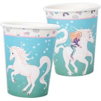 Einhorn Sternenschweif Becher aus Pappe, Einwegbecher im 8er Pack, 200ml Einhorn Sternenschweif Becher aus Pappe, Einwegbecher im 8er Pack, 200ml von DH Konzept GmbH