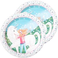 Einhorn Sternenschweif Pappteller, 8er Pack, 23cm Einhorn Sternenschweif Pappteller, 8er Pack, 23cm von DH Konzept GmbH