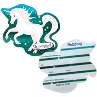 Einladungskarten Einhorn Sternenschweif, 8er Pack, Pappe, 14,5cm x 13cm Einladungskarten Einhorn Sternenschweif, 8er Pack, Pappe, 14,5cm x 13cm von DH Konzept GmbH